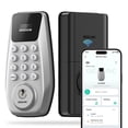 DESLOC, C100 Plus-W Keyless Entry Door Lock with Display, Silver ...