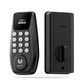 thumbnail image 1 of DESLOC C100-W Keypad Smart Deadbolt with Display, Keyless Front Door Lock, Auto Lock, 100 User Codes, Easy Install – Black, 1 of 10