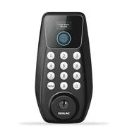 DESLOC C110 Black to School Smart Door Lock with Touchscreen, Keyless Entry Door Lock with 100 Fingerprints Storage, Keypad Deadbolt for Front Door, 12-Month Battery, Easy Installation-Black