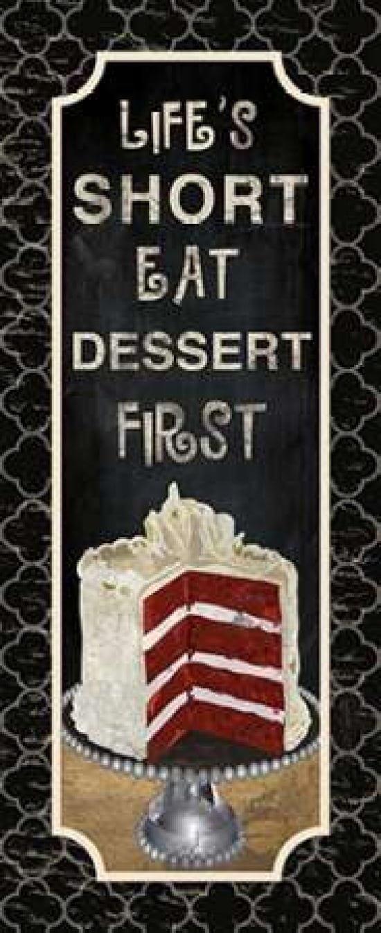 DESSERT FIRST Canvas Art - Piper Ballantyne (10 x 20)