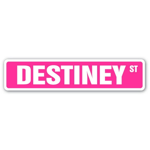 DESTINEY Street Sign Childrens Name Room Sign | Indoor/Outdoor |  18" Wide