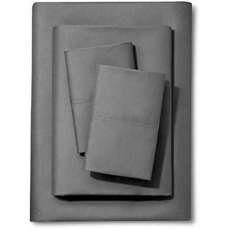 100% Cotton 200 TC 3 PC Twin XL Sheet Set Soft and Comfy - Twin Extra Long, 15" Deep Pocket, 39" x 80" Great for Dorm Room, Hospital and Split King Dual Adjustable Beds (Gray, Twin XL)
