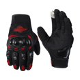thumbnail image 1 of DESTYER Cycle Gloves Phone-Friendly Index Finger Durable Leather Comfortable Motorcycle Gloves Racing Gloves red, 1 of 6