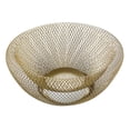 thumbnail image 1 of DESTYER Double-Layer Mesh Fruit Basket Metal Fast Food Bowl Kitchen Dining Table Rack Gold, 1 of 8