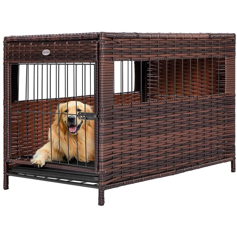 Wicker Dog Crate Medium Latest Styles www.meesenburg.kz