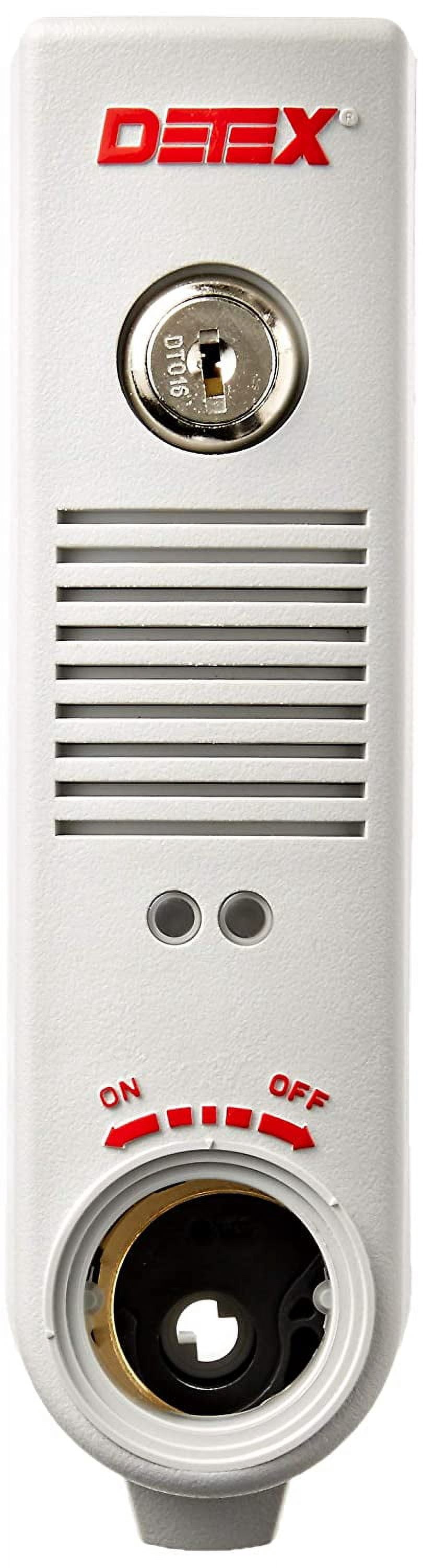 DETEX EAX-500 BLACK W-CYL Exit Door Alarm,9V Battery,Mortise,Horn ...