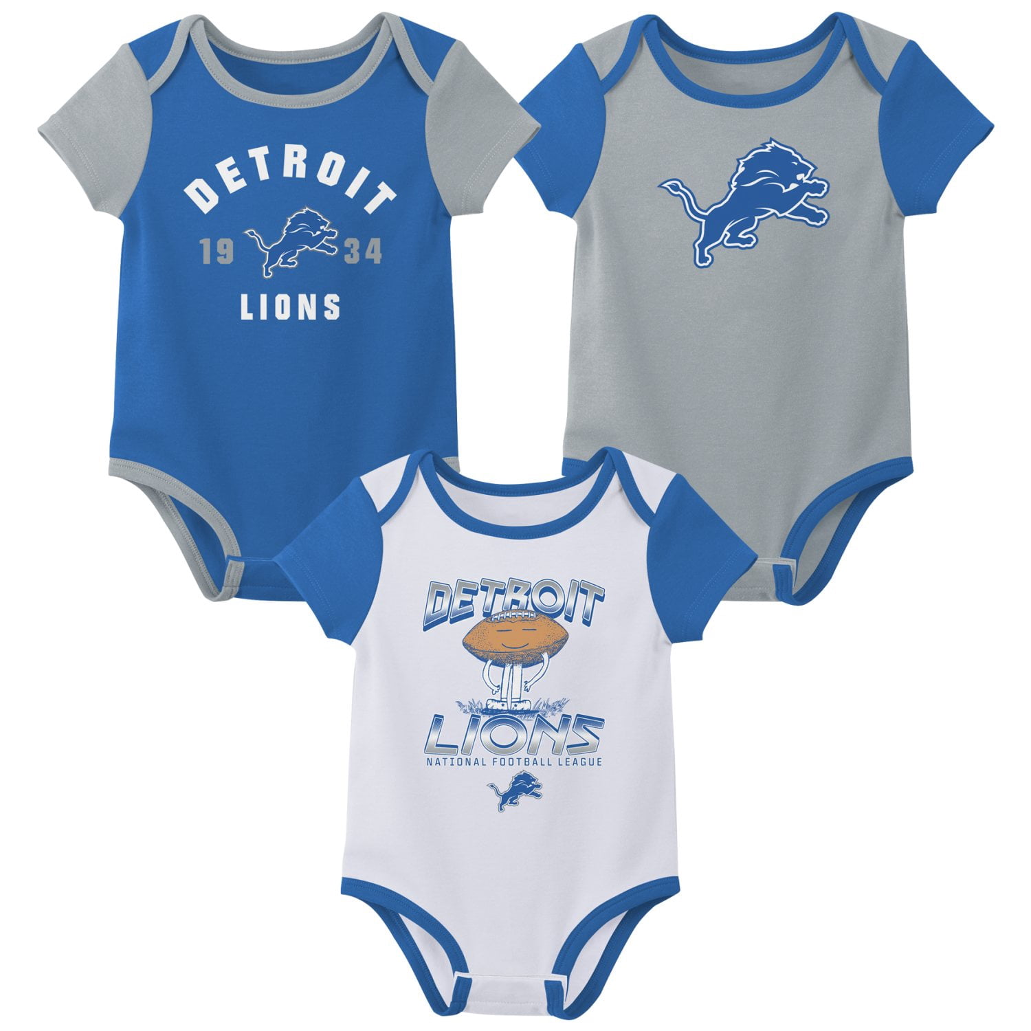 DETROIT LIONS NFL Boys Onesie Game Day Fan Apparel