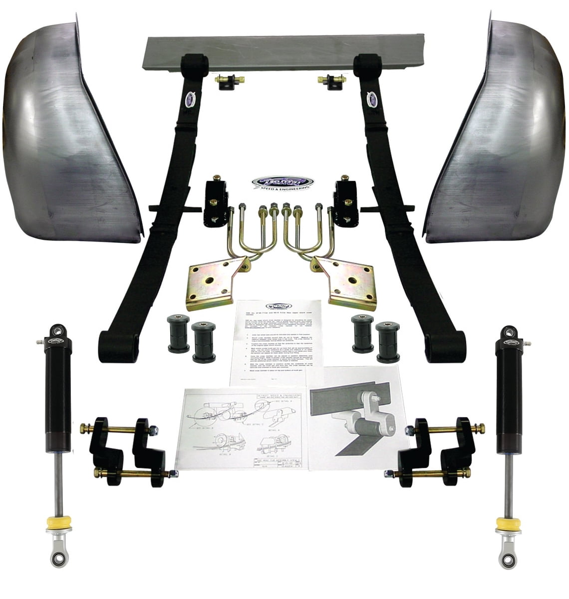 DETROIT SPEED ENGINEERING Mini-Tub Kit - 68-74 Nova 2in Drop partNumber: 041207DS
