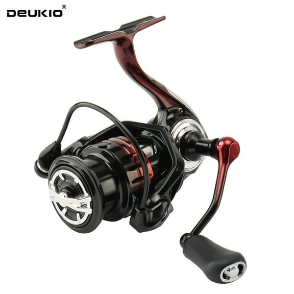 DEUKIO 2025 Spinning Reel 5.2:1 Gear Ratio 18LB Max Drag Power CNC Metal Spool Handle Fishing Reel for Freshwater Saltwater