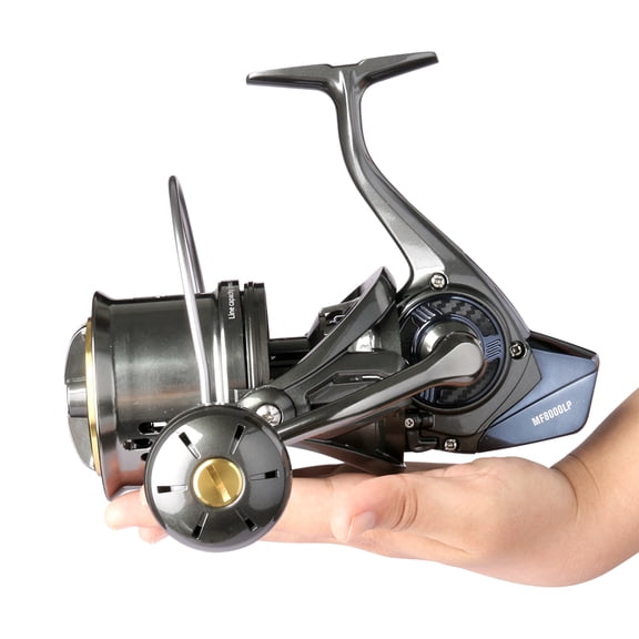 DEUKIO Big Reel Long Shot Jigging Spinning Reel 8000 10000 12000 Series 8+1BB Surf Fishing Reels 44LB Max Drag Saltwater