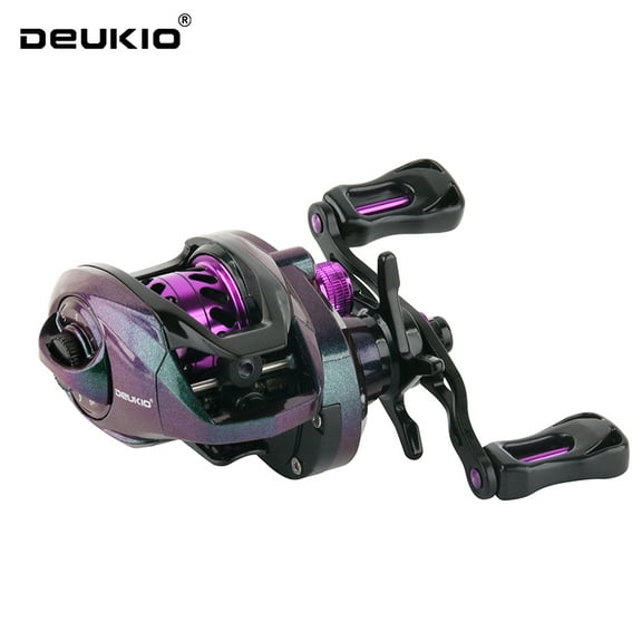 DEUKIO New Colorful Baitcasting Reel 8KG Max Drag 6 Bearing 7.1 :1 Gear Ratio Fishing Reel Baitcaster Reels Baitcaster Handle