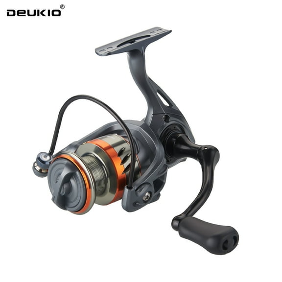 DEUKIO Spinning Fishing Reel No Gaps 3+1 Stainless-Steel Ball Bearings CNC Spool Handle 5.2:1 Gear Ratio 12kg Max Drag Saltwater