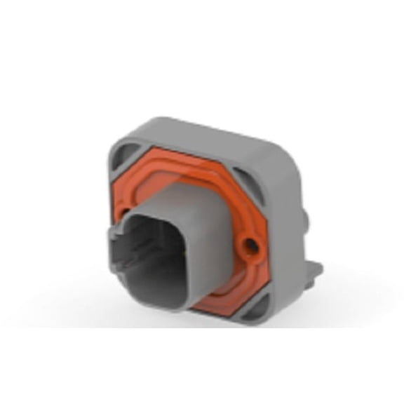 DEUTSCH - DT13-4P-G003 - HDR 4P GRY RA AU/NI/CU - (Pack of 1)