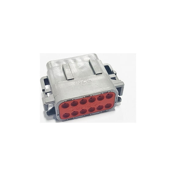 DEUTSCH DTM06-12SA HOUSING, PLUG, DUAL ROW, 12 WAY, PLASTIC (5 pieces)