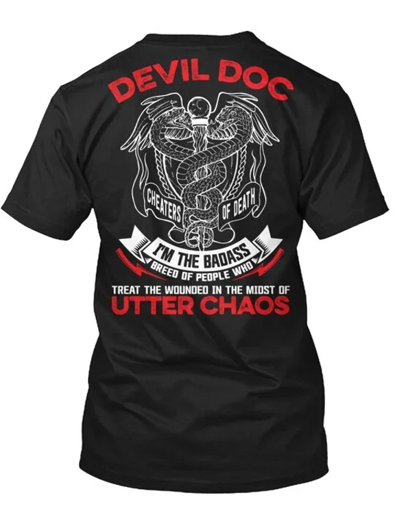 DEVIL DOC UTTER CHAOS Tee T-Shirt Made in the USA Size S to 5XL