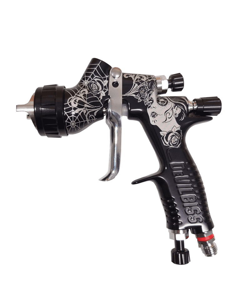 DeVilbiss GTI Pro Lite TE20 1.3mm Nozzle Professional Spray Gun, 600ml Cup