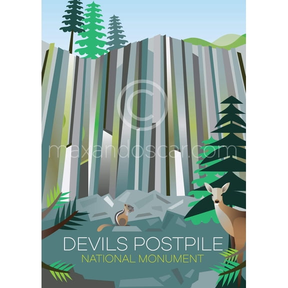 DEVILS POSTPILE PRINT