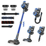 DEVOAC Cordless Vacuum Cleaner,  6 in 1 Ultra-Light Stick Vacuum, 365W Motor 28KPa Handheld Vacuum for Hard Floor Carpet Pet Hair,  V90