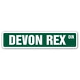 thumbnail image 1 of DEVON REX Street Sign cat breed feline kitty kitten | Indoor/Outdoor |  24" Wide, 1 of 5