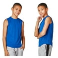thumbnail image 1 of DEVOPS 2 Pack Boys Cool Dri Workout Tank Top Sleeveless (X-Small, Blue), 1 of 5
