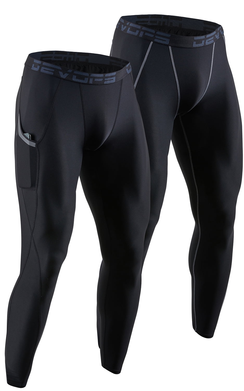DEVOPS 2 Pack Men's Compression Pants Athletic Leggings (Small,  Black/Black) : : Clothing, Shoes & Accessories