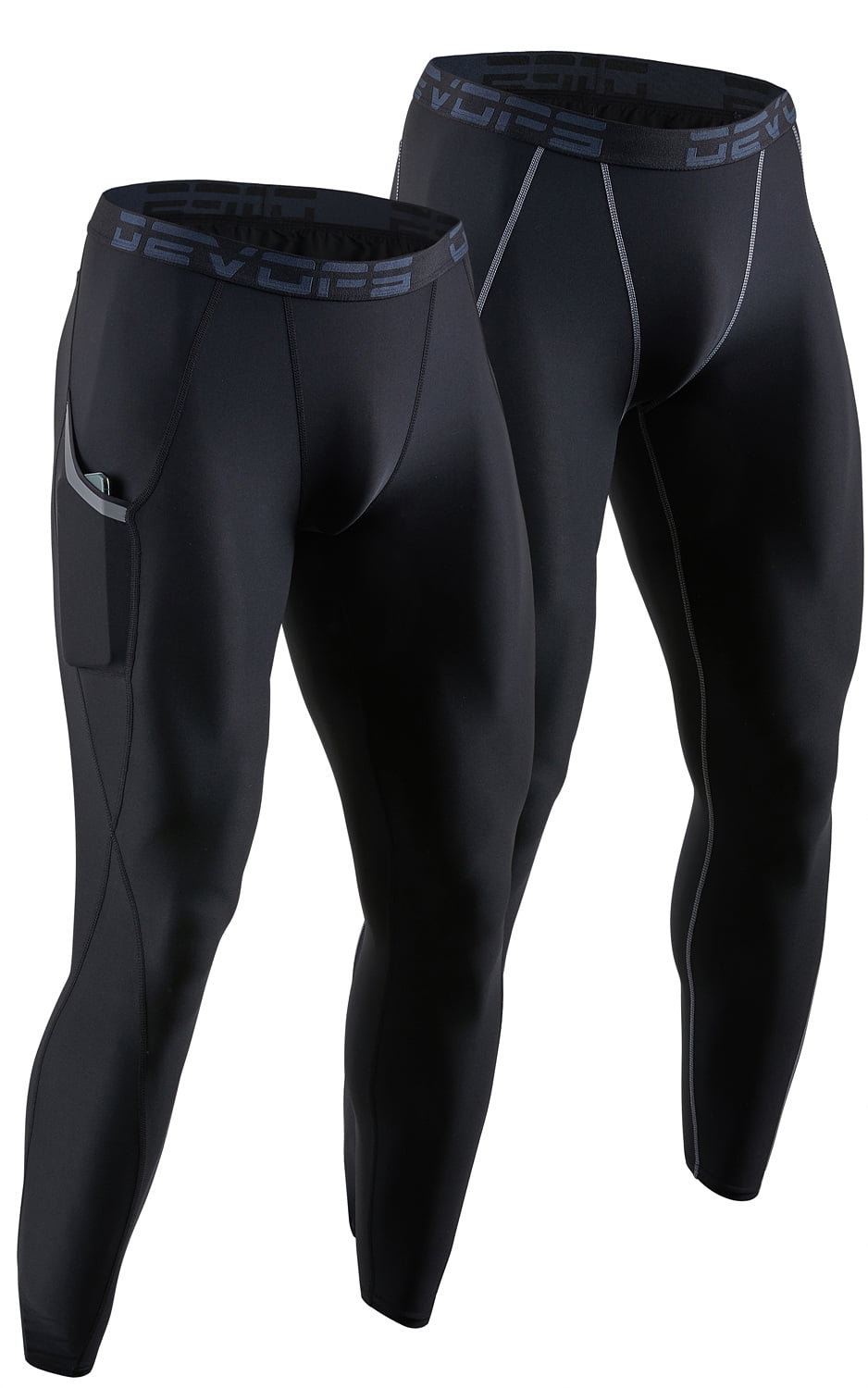 DEVOPS Pack Men's Compression Pants Athletic Leggings With
