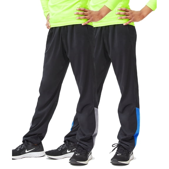 DEVOPS 2 Pack Men's Compression Shorts Underwear With Pocket (Large, Black)