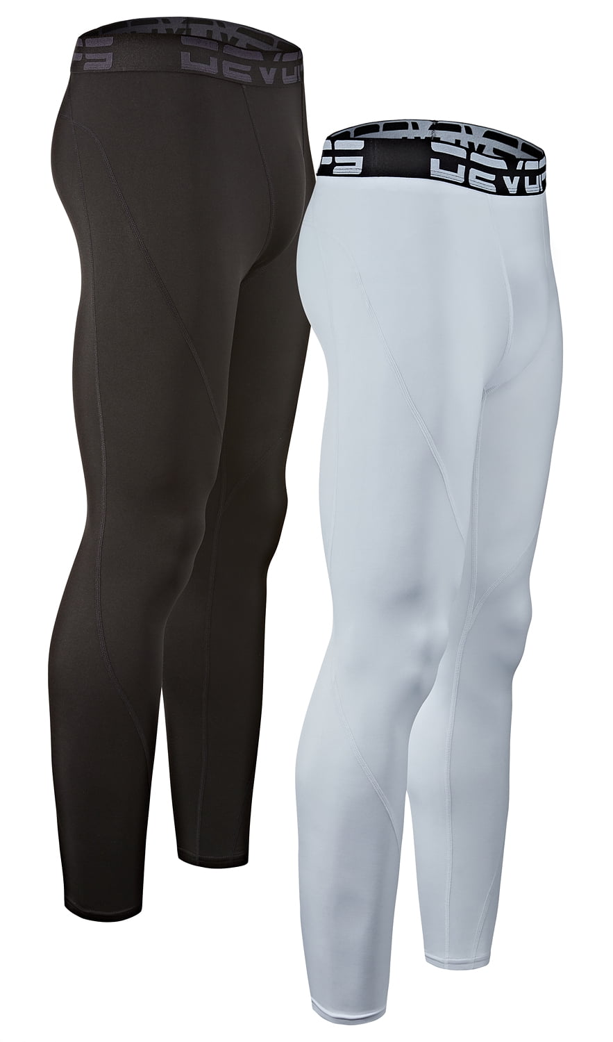 DEVOPS 2 Pack Men's thermal compression pants, Athletic sports Leggings