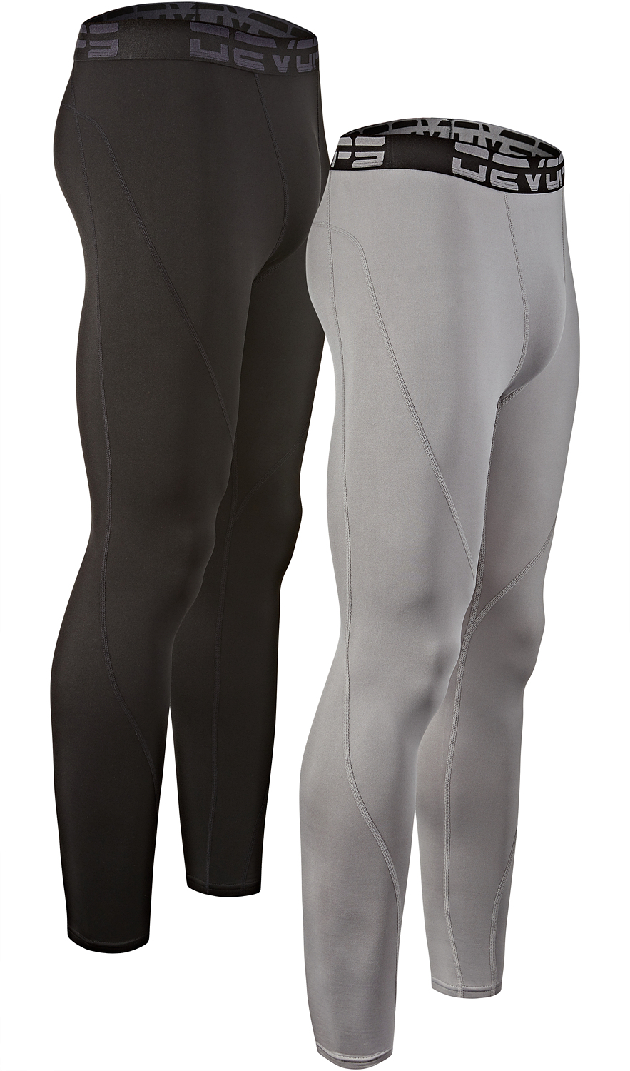 Pantalon De Compression Homme 3/4 - Legging Sport, Séchage Rapide - Pour Running, Gym, Cyclisme - Tissu élastique 90% Polyester, 10% Spandex