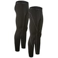 thumbnail image 1 of DEVOPS 2 Pack Men's thermal compression pants, Athletic sports Leggings (X-Large, Black/Black), 1 of 3