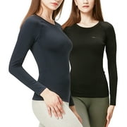 DevOps Thermal Micro Fleece Lined Long Sleeve, Compression Tops (Women's), X-Small