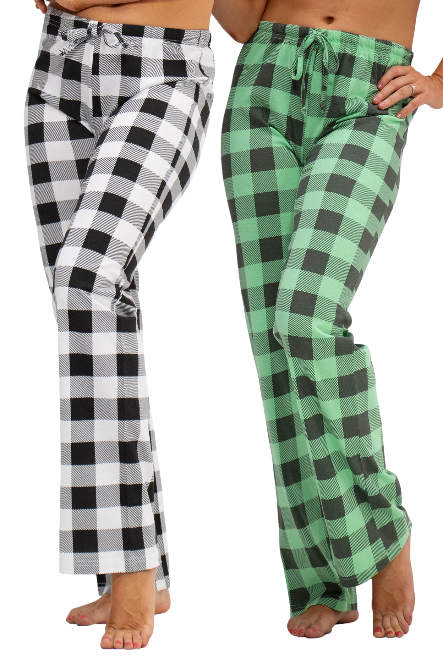 DEVOPS 2 Pack Women's Star Cotton Pajama Pants Sleepwear (XSmall