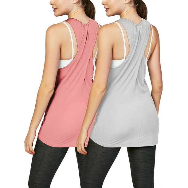 DEVOPS Pack Women's Workout Tops Yoga Athletic Shirts Running