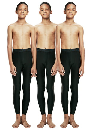 Baleaf Tights For Boys Compression Pants 3/4 Leggings Kids