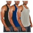 thumbnail image 1 of DEVOPS 3 Pack Men's Y-Back Dri Fit Muscle Gym Workout Tank Top, 1 of 7