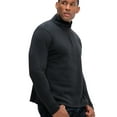 thumbnail image 1 of DEVOPS Men's Long Sleeve Fleece Jacket Quarter-zip (2X-Large, Black), 1 of 6