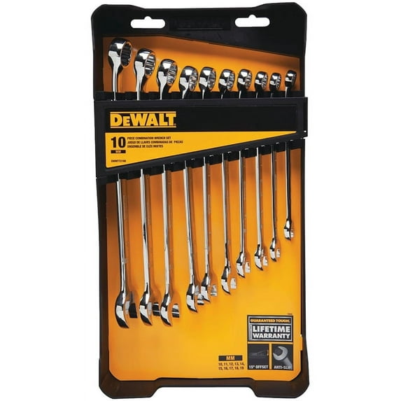 DEWALT 10-Piece Combination Metric Wrench Set