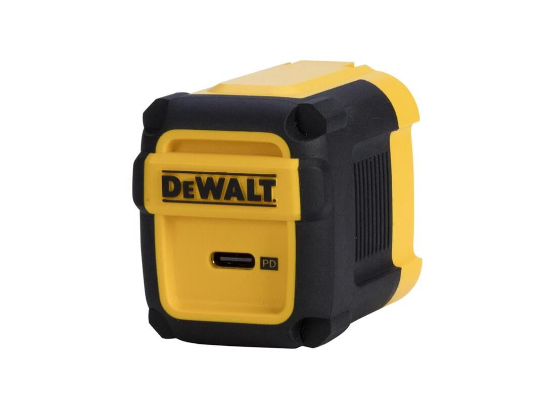 DEWALT 131 9872 DW2 Cell Phone Charger Black/Yellow