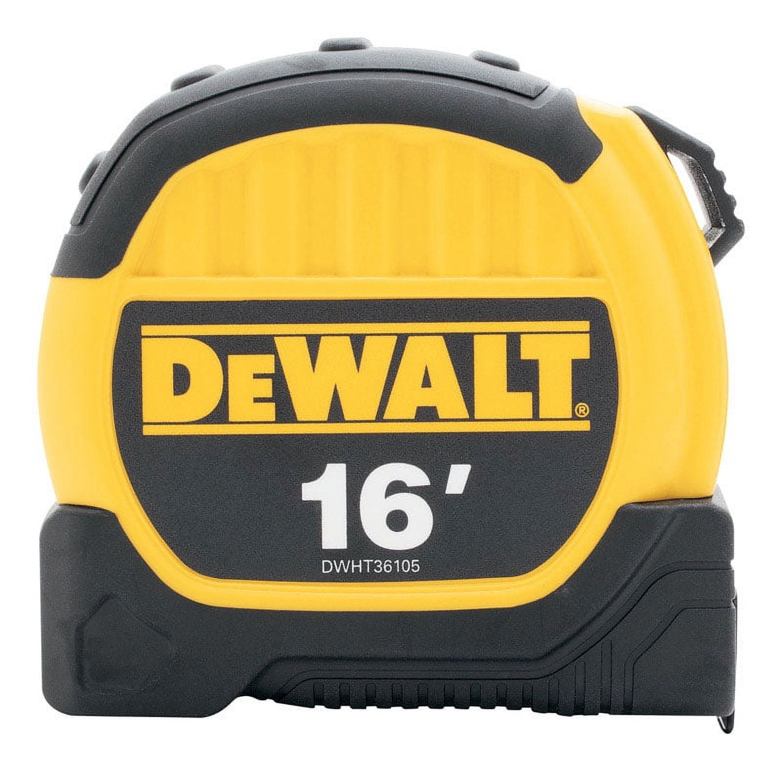 DeWalt 16 ft. L x 1.13" W Tape Measure Black/Yellow 1 pk