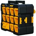 thumbnail image 1 of DEWALT 17.2" L x 4.2" W x 13.5" H Flip Bin Storage Organizer Plastic 12 pocket Yellow, 1 of 4