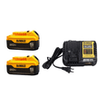 thumbnail image 1 of DEWALT 20V MAX 5.0Ah Lithium-Ion Battery and Charger Kit (DCB205-2C) – Includes Two 5Ah Batteries and DCB1104 Charger, 1 of 4