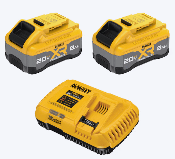 DEWALT 20 -Volt 2 -Pack Lithium-ion (8 Ah 8 Ah Battery and Charger) DCB2108-2C