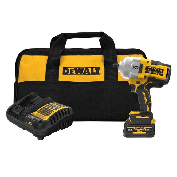DEWALT 20V, 1/2" Cordless Impact Wrench 5Ah