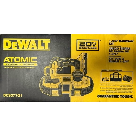 DEWALT 20V MAX ATOMIC 1-3/4IN BANDSAW DCS377Q1