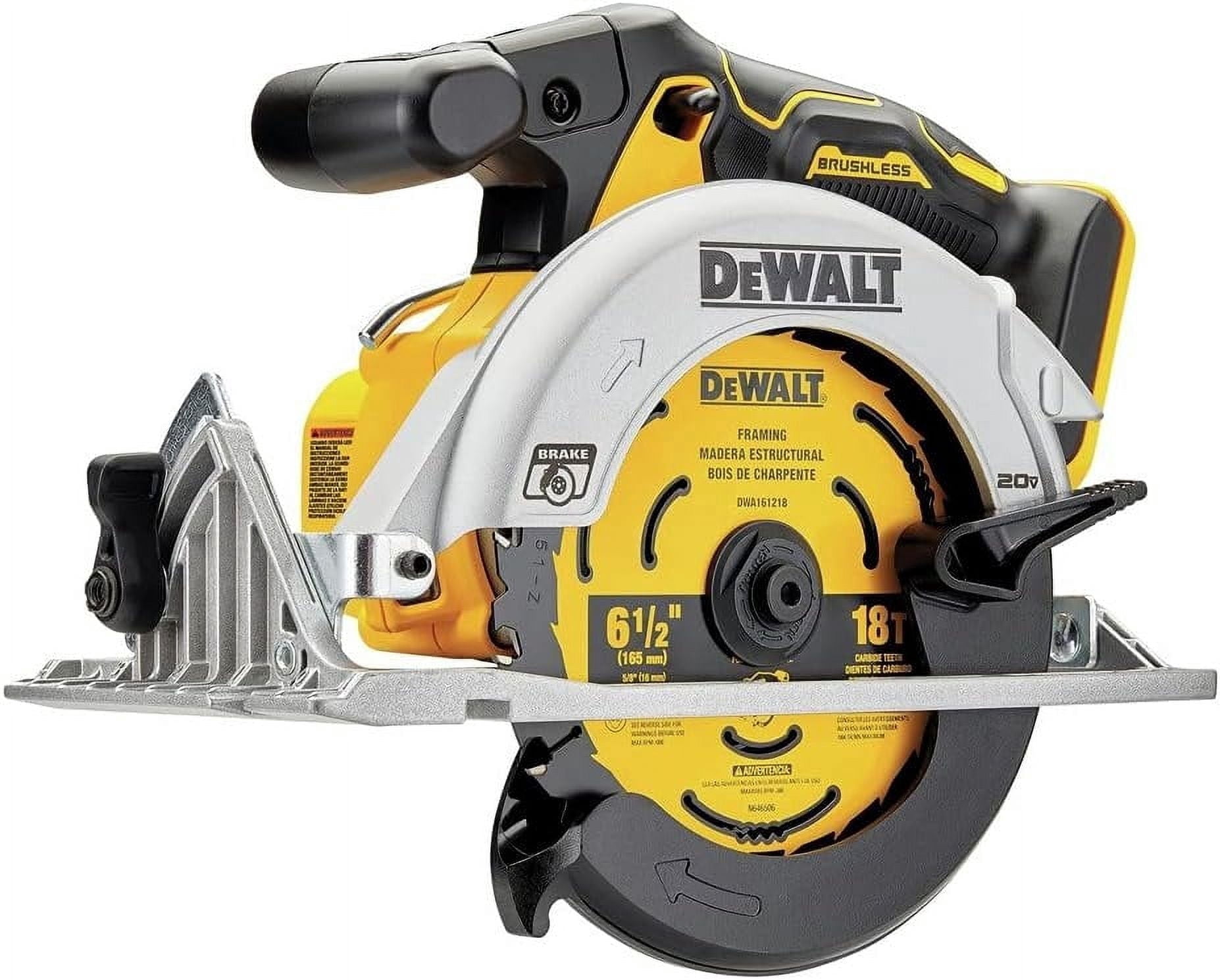 DEWALT 20V MAX Circular Saw, 6-1/2-Inch, Cordless, Tool Only DCS565B