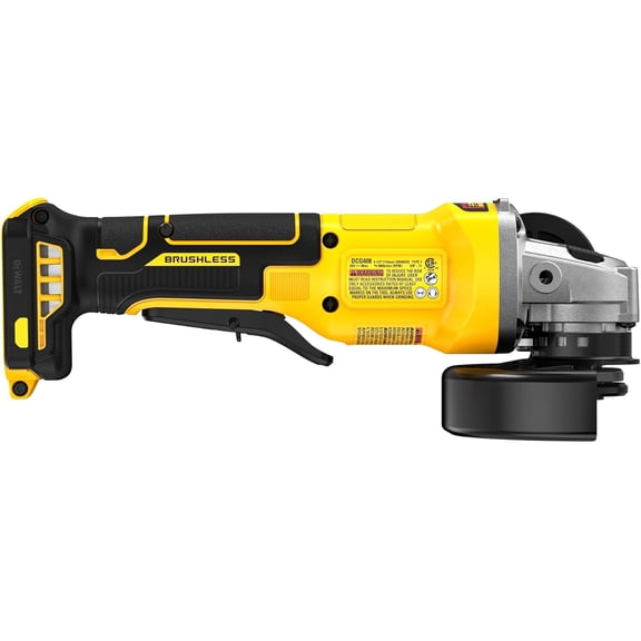 DEWALT 20V MAX Cordless 4 1/2 Inch Paddle-Switch Grinder, Bare Tool Only (DCG408B)