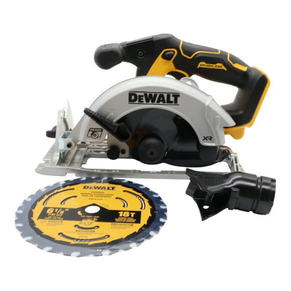 DEWALT 20V MAX Cordless Brushless 6-1/2" Circular Saw, 4950 RPM, LED Light, 50 Bevel, Lightweight - Tool Only