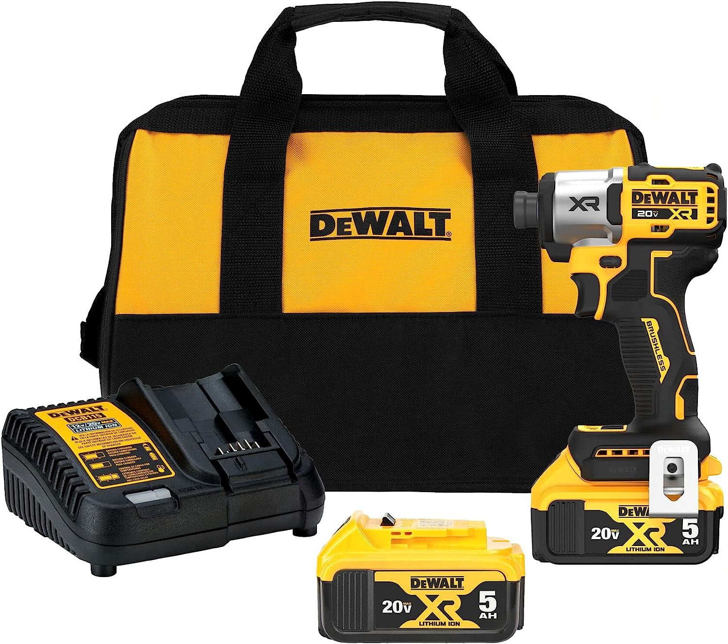 DEWALT 20V MAX XR 1/4in Impact Driver Kit DCF845D1E1 - Acme Tools