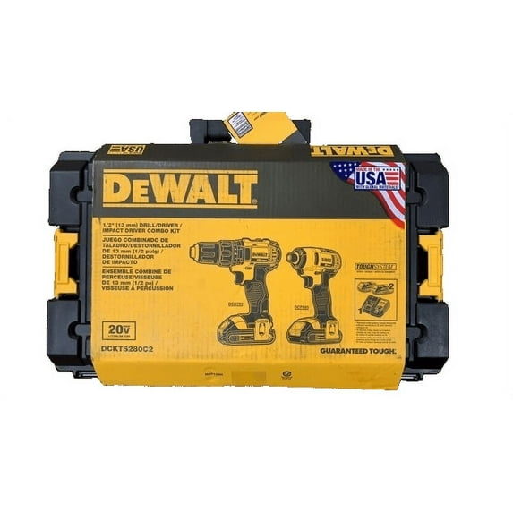 DEWALT 20V MAX Li-Ion 2-Tool Combo Kit DCKTS280C2