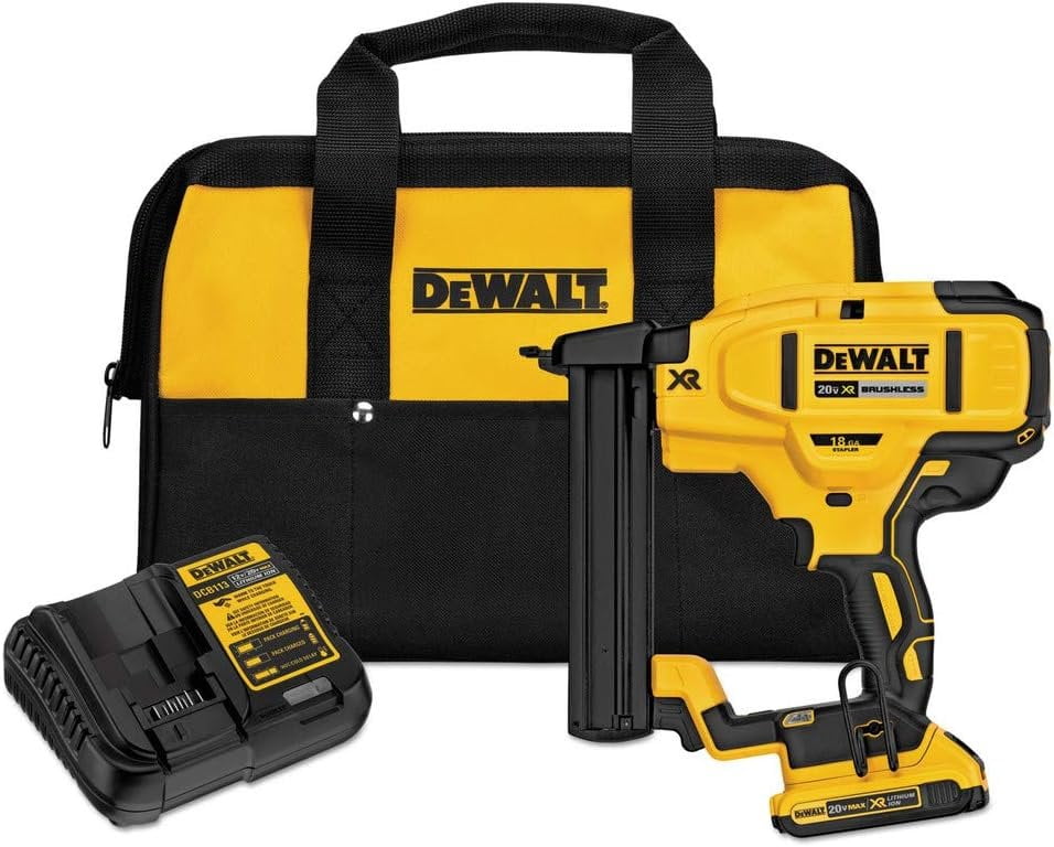 DEWALT 20V MAX Narrow Crown Stapler Kit 18GA DCN681D1 Walmart Business Supplies